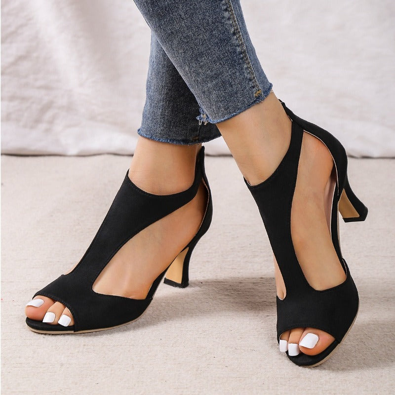 LB | Szpilki peep toe
