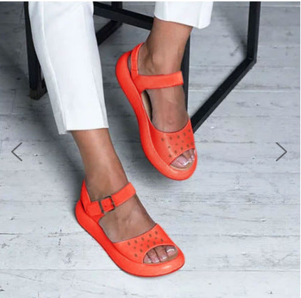 LB | Otwarte sandały z regulowanym paskiem