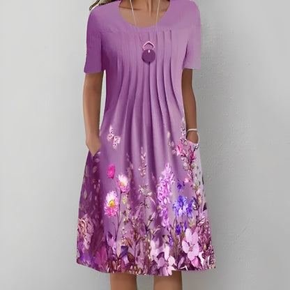 LB | Sukienka midi z kwiatowym nadrukiem