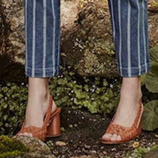 LB | Sandały na wysokim obcasie w stylu vintage