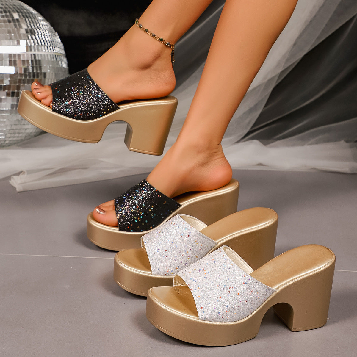 Eleganckie Ortopedyczne Szpilki z Unikalnym Wzorem