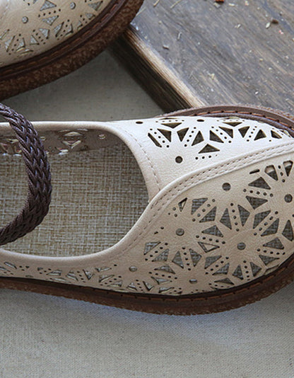 LB | Buty wsuwane z wycięciem w kwiaty