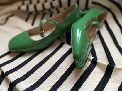 LB | Buty z błyszczącym obcasem