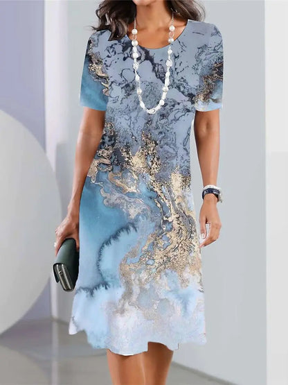 LB | Sukienki damskie z nadrukiem w stylu vintage