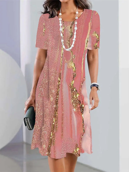 LB | Sukienki damskie z nadrukiem w stylu vintage