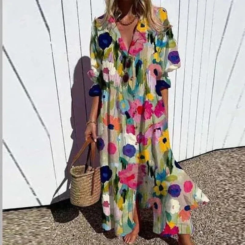 LB | Klasyczna sukienka boho maxi