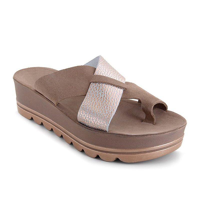 LB | Stylowe sandały na platformie ze skrzyżowanymi paskami