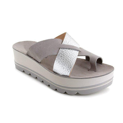 LB | Stylowe sandały na platformie ze skrzyżowanymi paskami