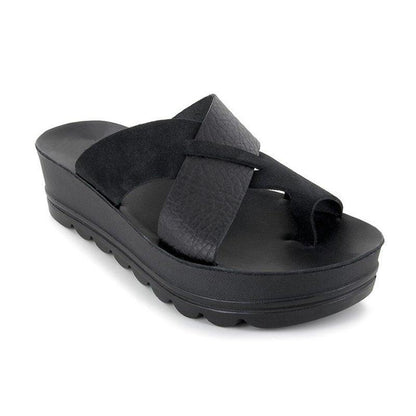 LB | Stylowe sandały na platformie ze skrzyżowanymi paskami